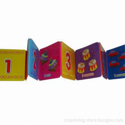 Children's Board Book Printing, 2 x 400gsm Gray Board, Round Corner on Each End, Z Binding